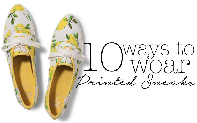 10 ways to wear printed sneakers