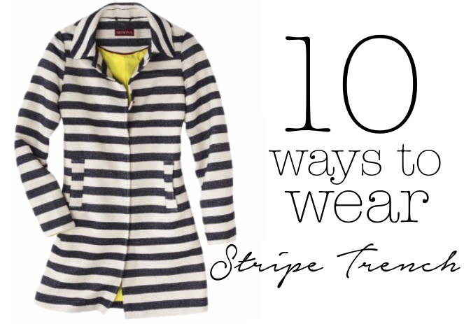 10 ways to wear stripe trench