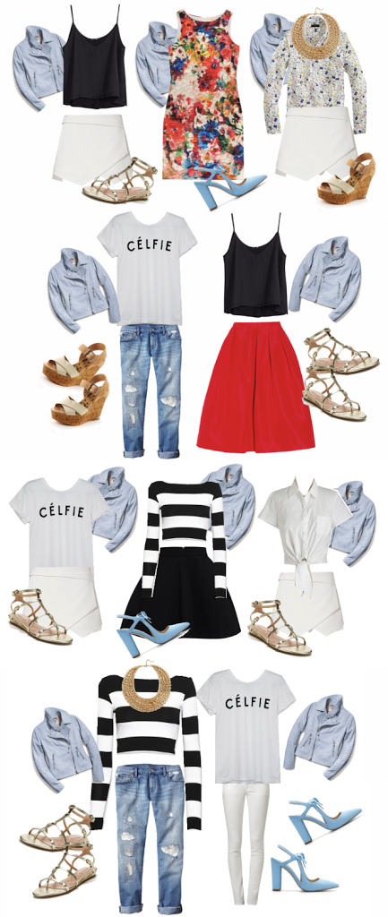 Color Me Courtney - What to wear for spring 10 pieces >> 100 outfits