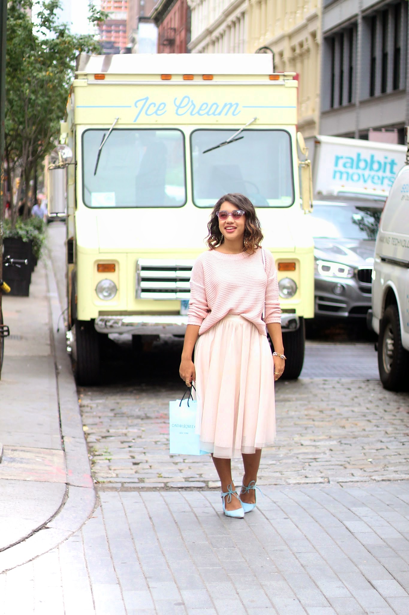 Tulle Skirt and cropped Sweater