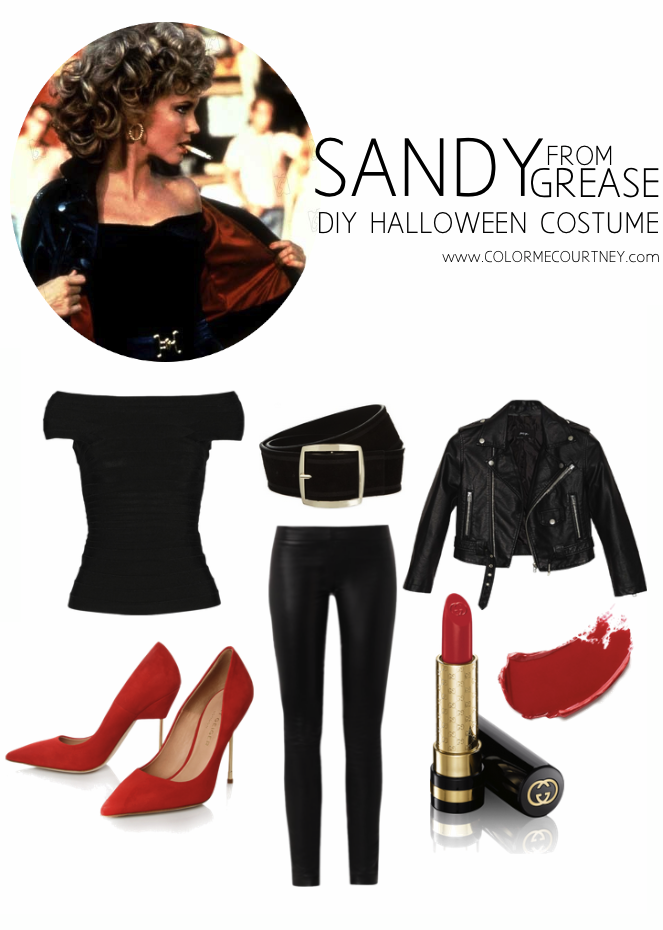 SANDY GREASE SANDY DIY HALLOWEEN COSTUME SANDY FROM GREASE END COSTUME SANDY GREASE LEATHER COSTUME DIY HALLOWEEN COSTUME DO IT YOURSELF HALLOWEEN COSTUME DIY HALLOWEEN COSTUME IDEAS