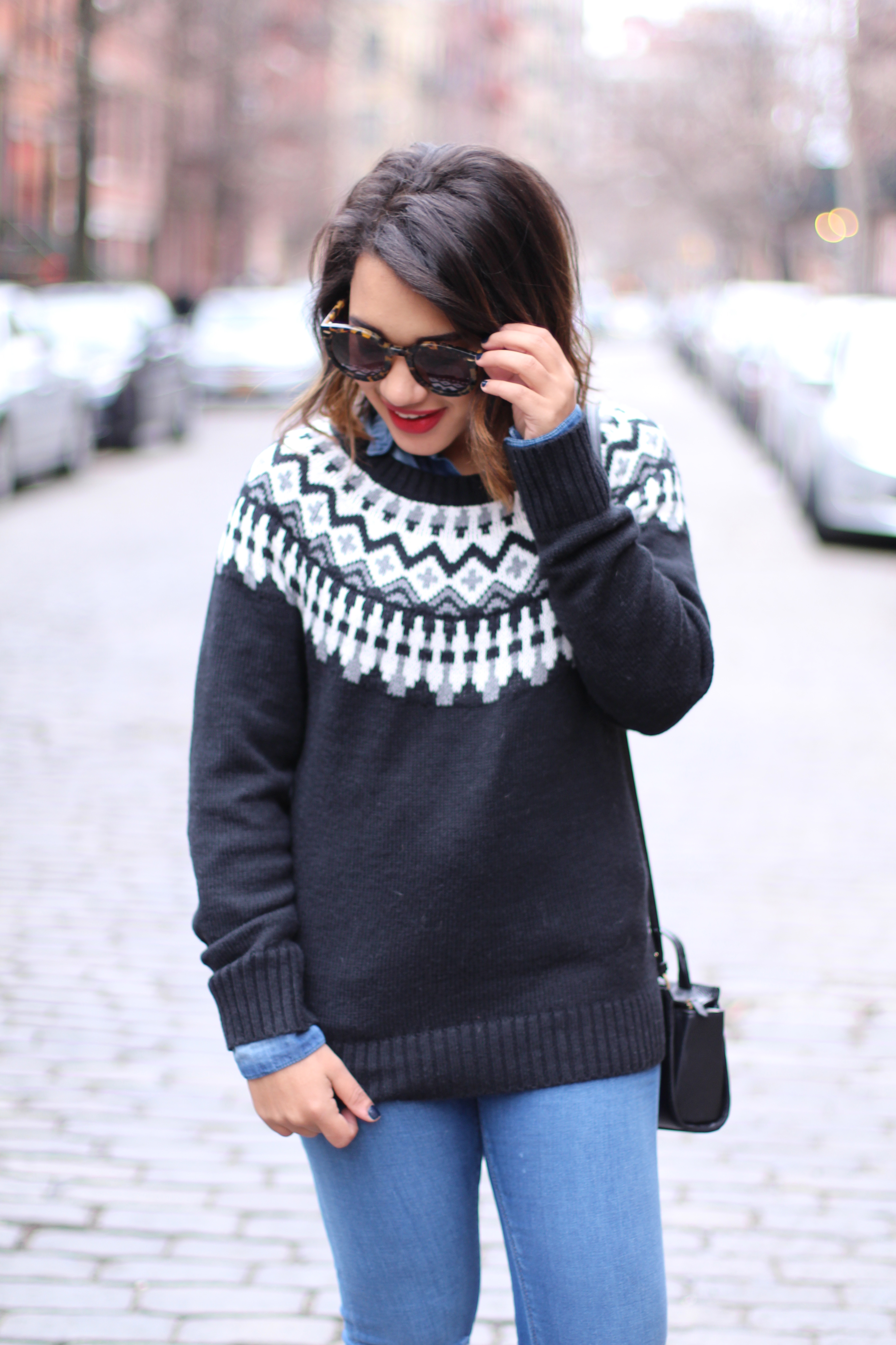 fair isle sweater fair-isle sweater fairisle sweater fair isle how to wear fair isle wear fair-isle fair-isle sweater old navy fair-isle sweater black fair-isle sweater black fashion blogger fashion blogger fashion blogger to follow fashion blogger nyc new york fashion blogg