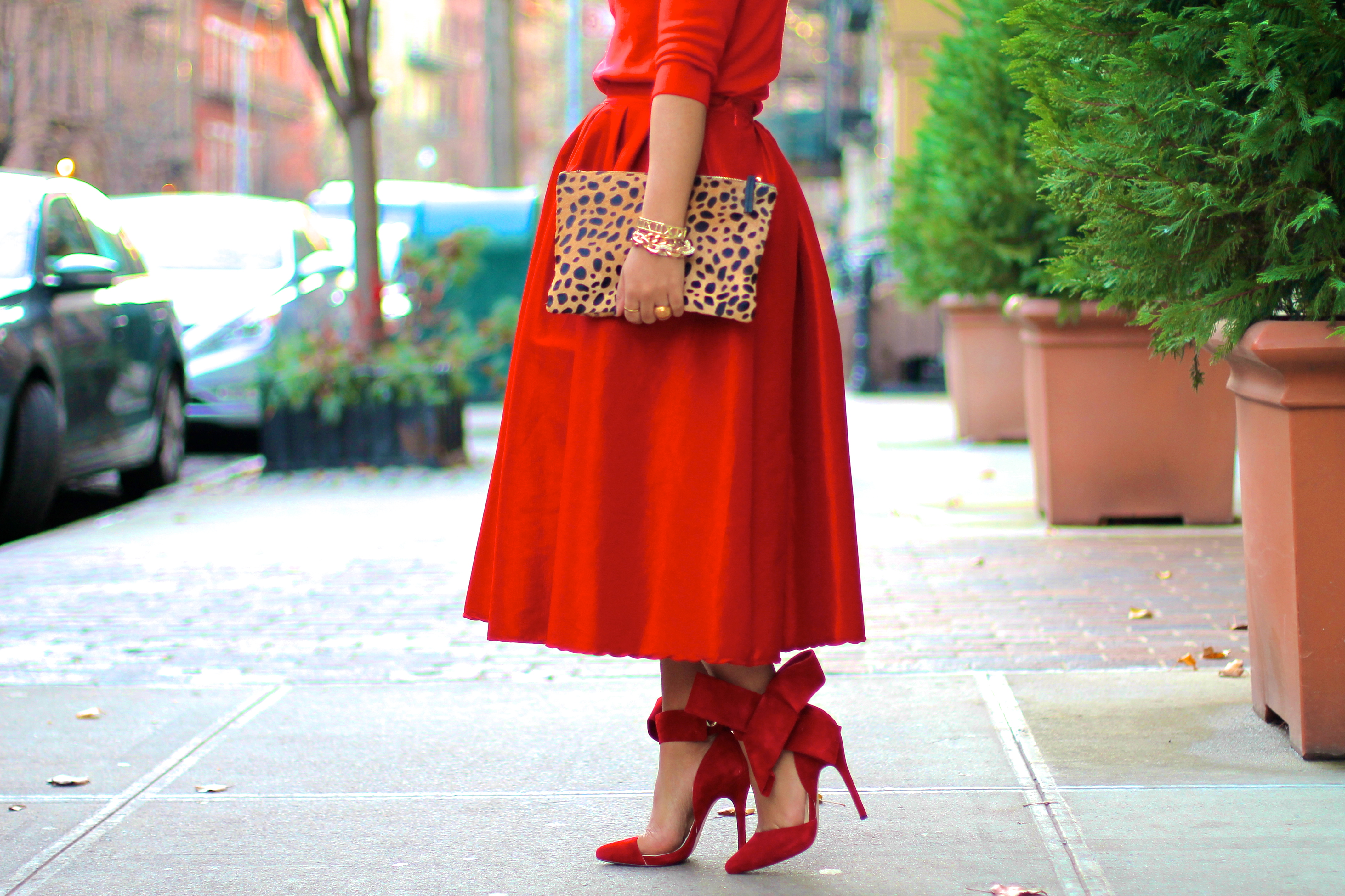 red dress red shoes red skirt red outfit holiday outfit red midi skirt full red midi skirt red midi skirt full midi skirt midi skirt red blogger look all red blogger look red look red outfit red style all red blogger look black fashion blogger black fashion blogger fashion blogger red bow shoes big red bow holiday look what to wear to a holiday party holiday party style holiday style 