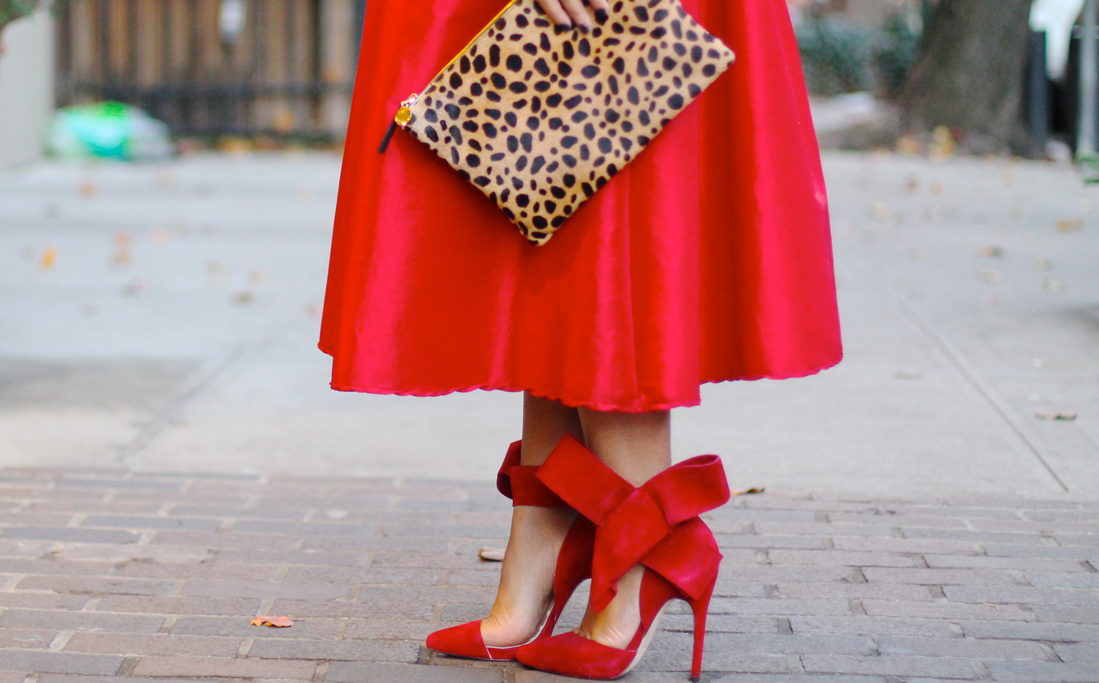 red dress red shoes red skirt red outfit holiday outfit red midi skirt full red midi skirt red midi skirt full midi skirt midi skirt red blogger look all red blogger look red look red outfit red style all red blogger look black fashion blogger black fashion blogger fashion blogger red bow shoes big red bow holiday look what to wear to a holiday party holiday party style holiday style 