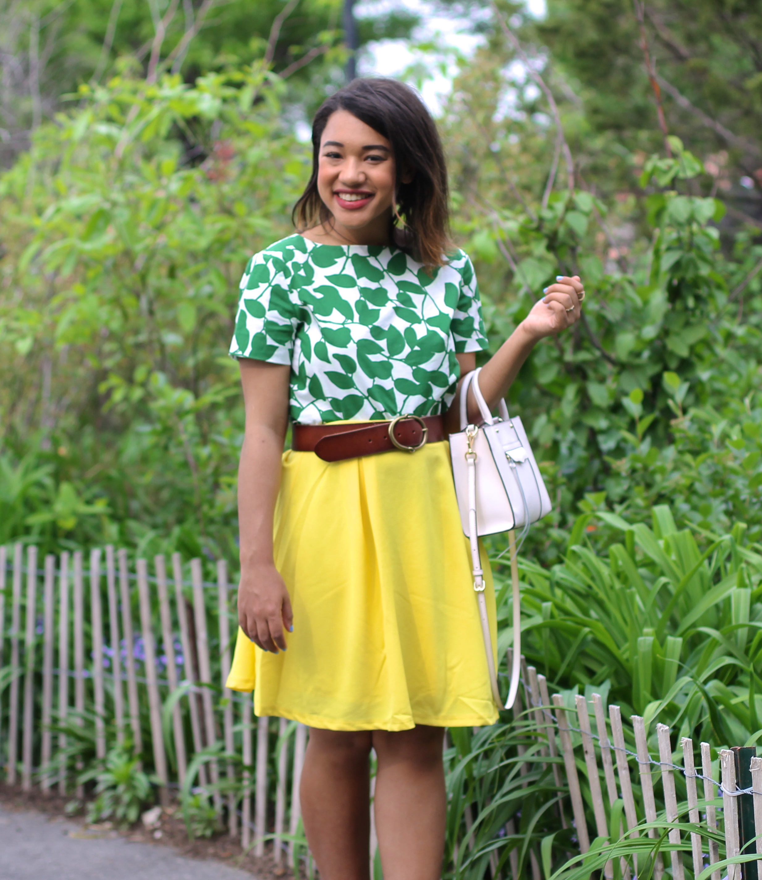 color me courtney blogger fashion blogger yellow wearing yellow yellow and green how to wear yellow how to wear a crop top crop top midi skirt how to wear a midi skirt wear a midi skirt what to wear for summer summer style summer favorites summer finds