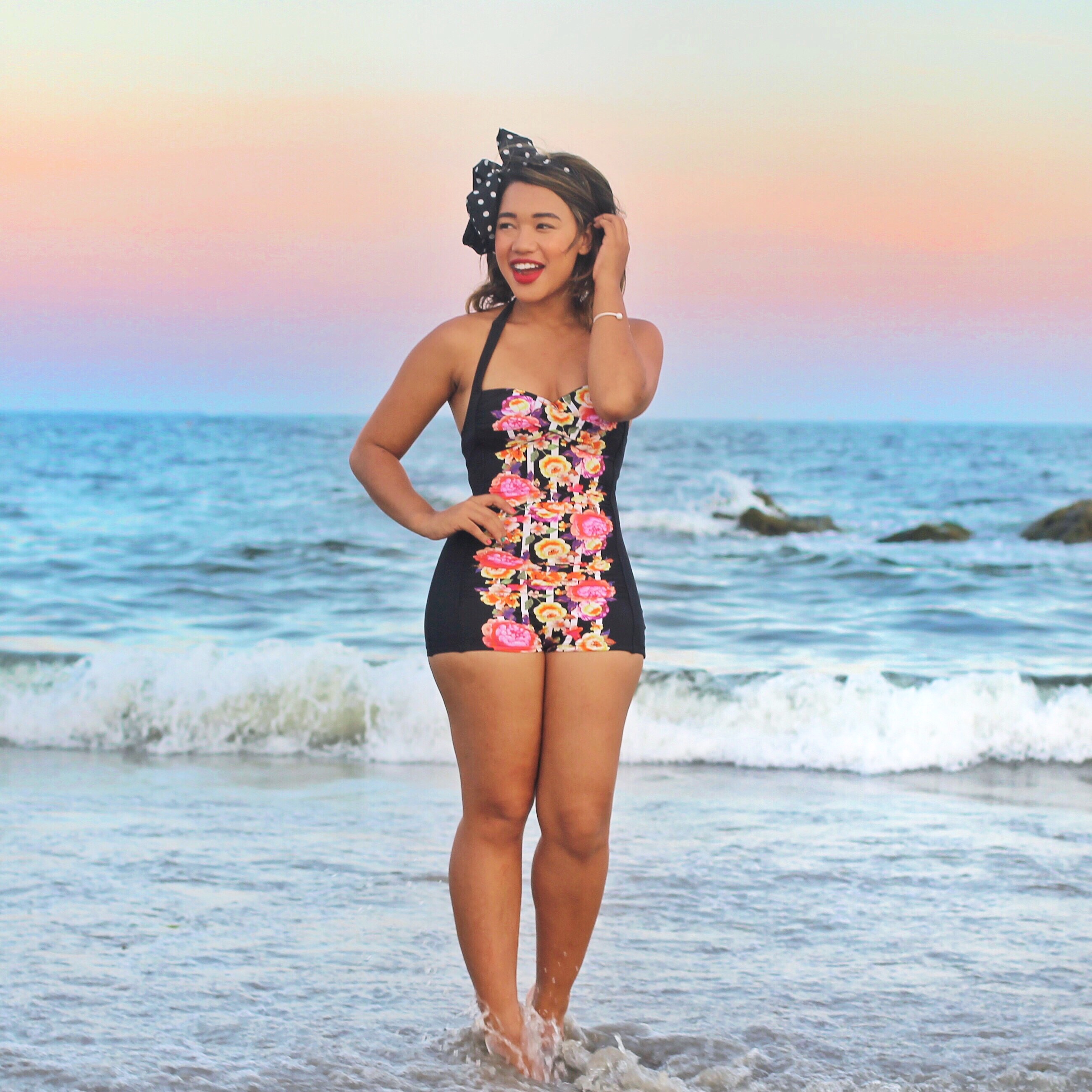 floral swimsuit