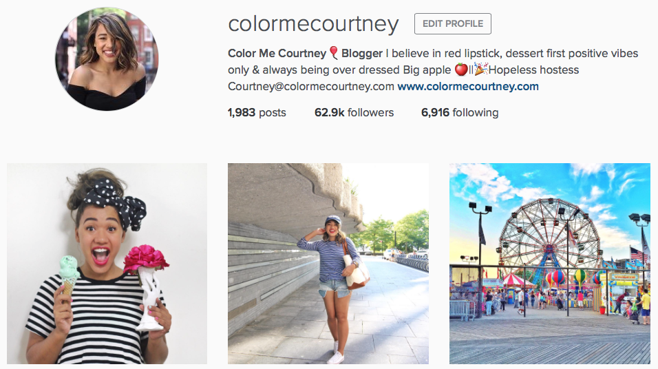 Color Me Courtney Instagram