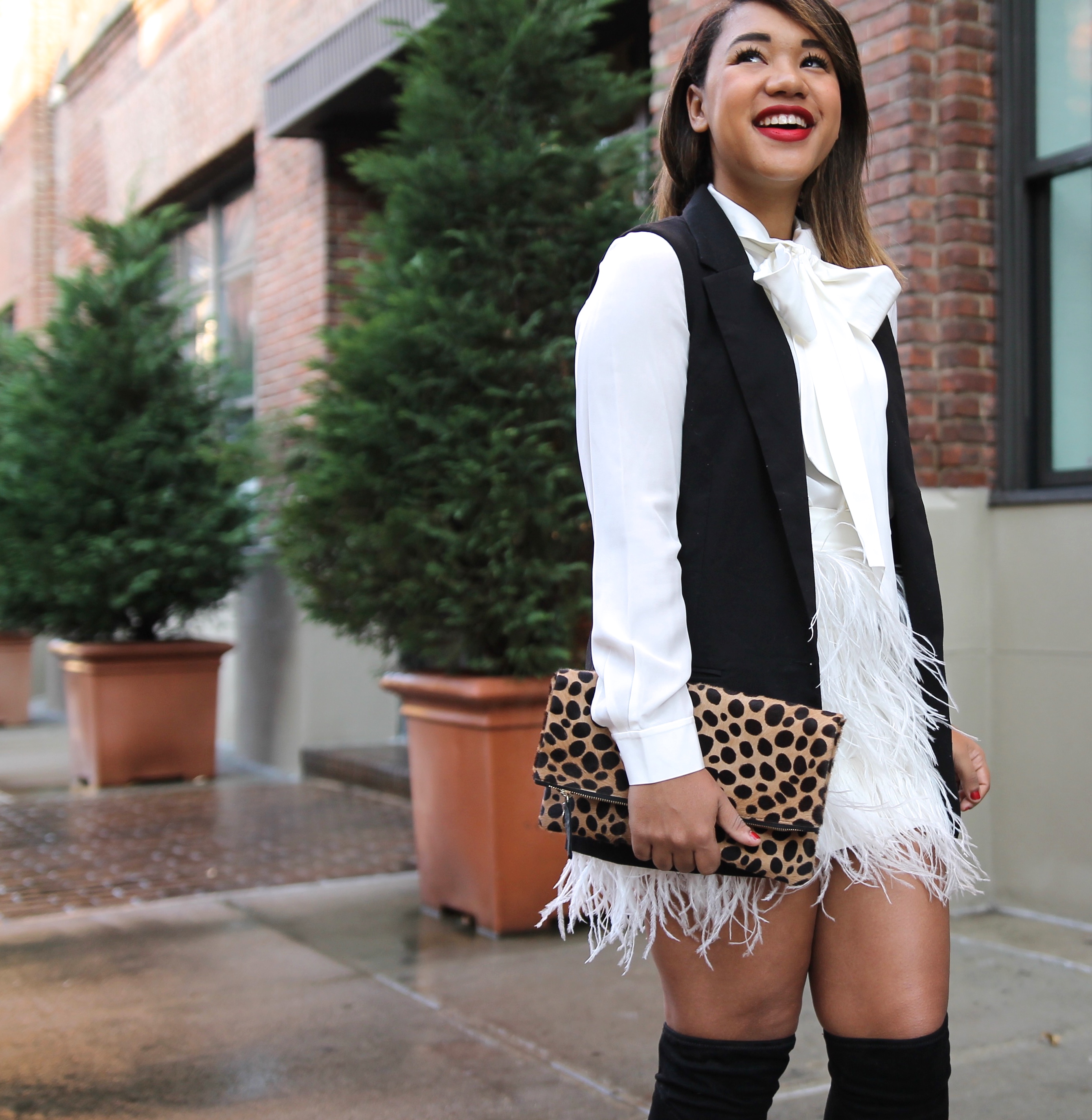 Holiday Style Feathered Skirt