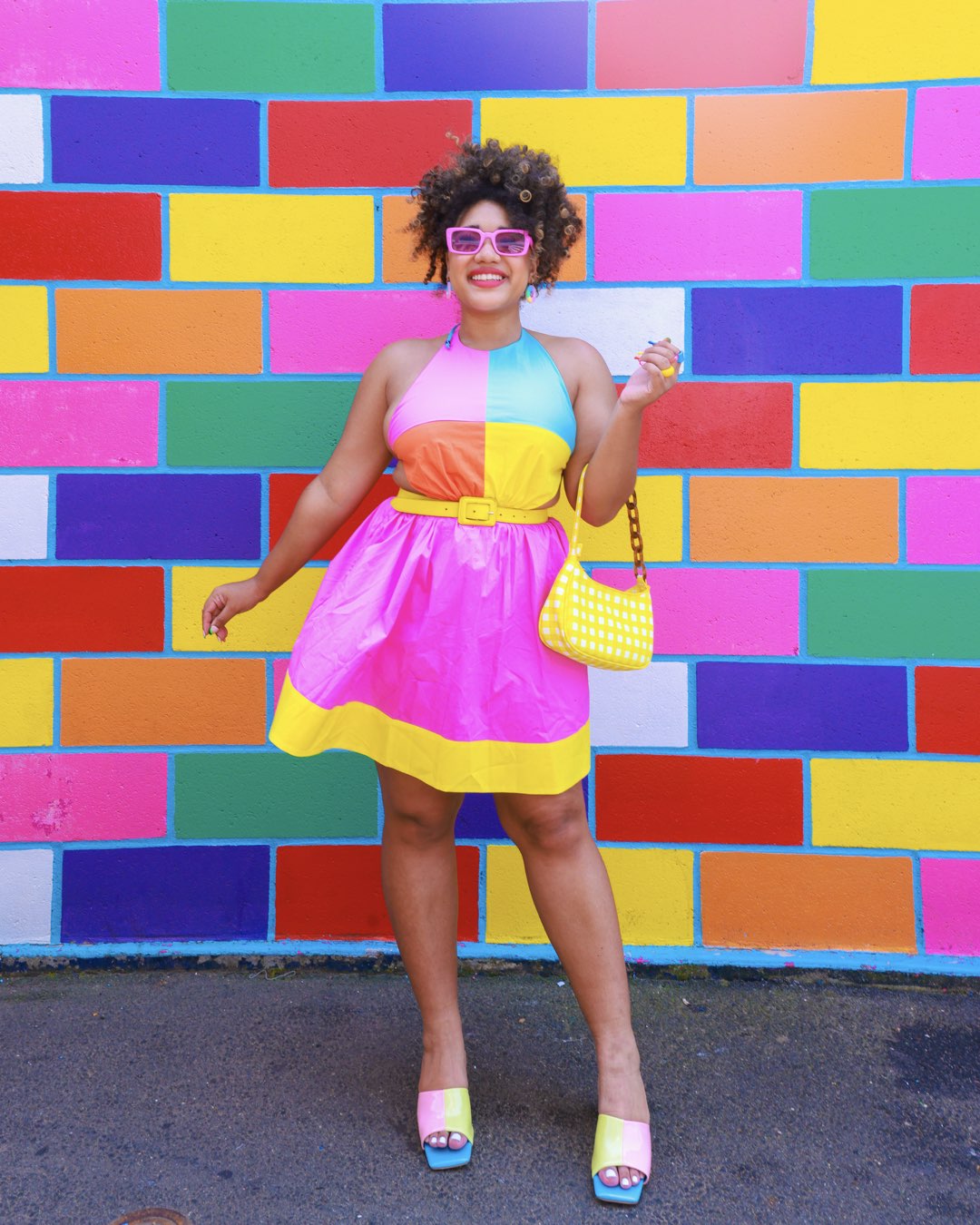 Rainbow heels outfit discount